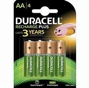 BATTERIJ DURACELL RECHARGEABLE PLUS AA X4 ()